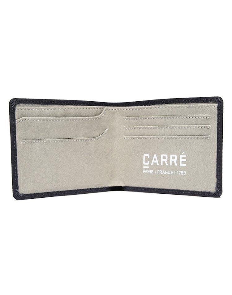 Carré Tresorier Canvas Wallet Navy/Grey