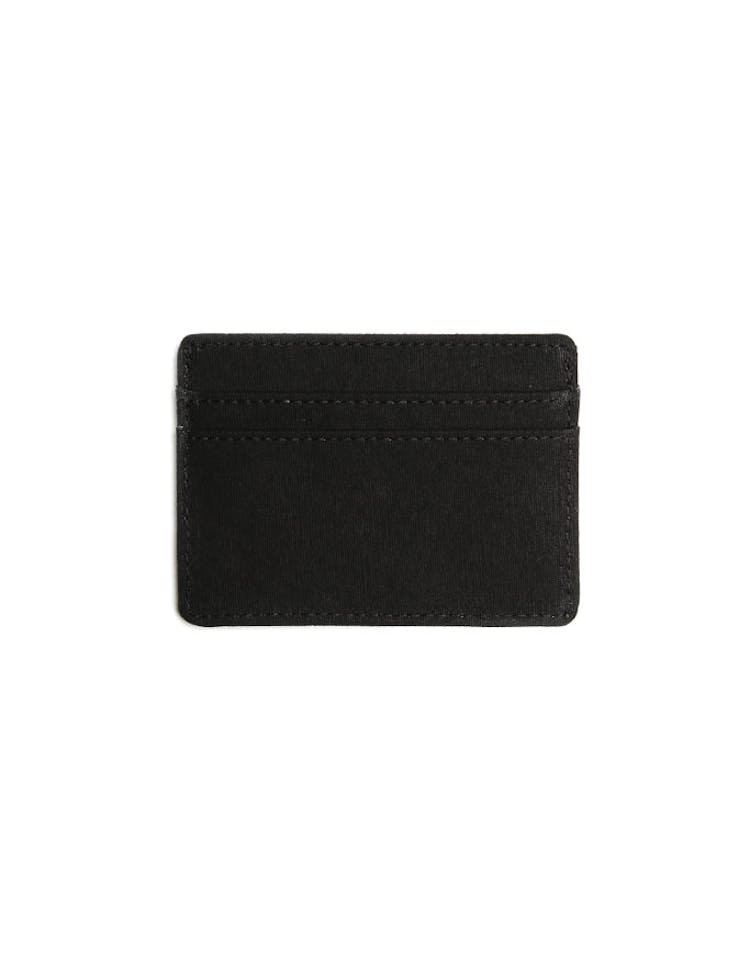 Carré Argent Canvas Card Holder Black