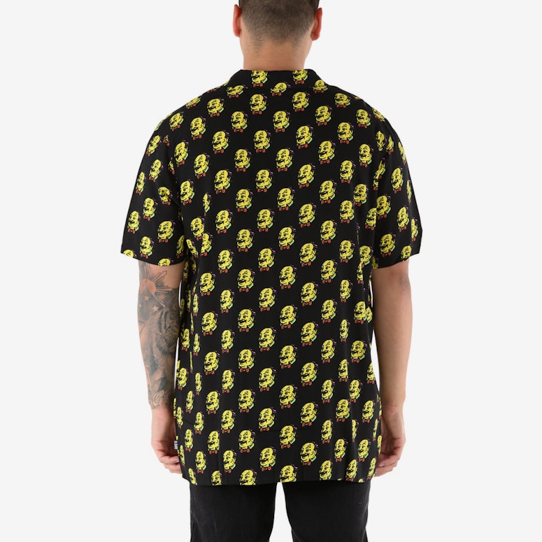 Draft Day Classy Tango SS Button Up Shirt Black