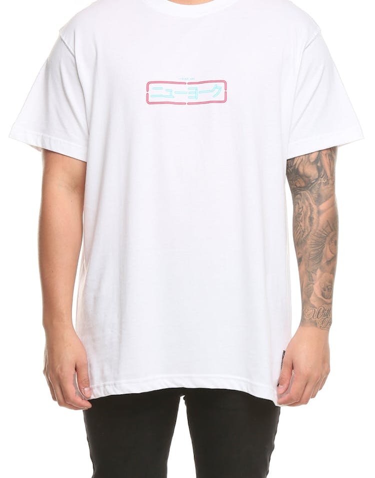 Loiter NYC Neon Dreams SS Tee White