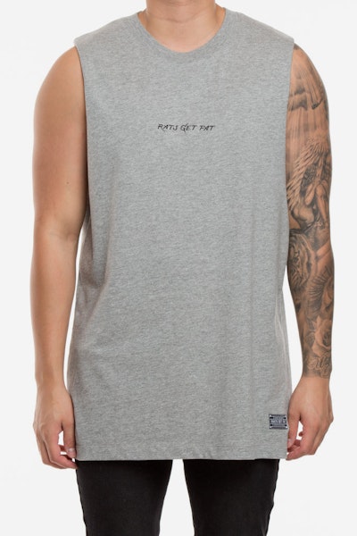 Rats Get Fat X Alexis Hepburn Florality Muscle Grey