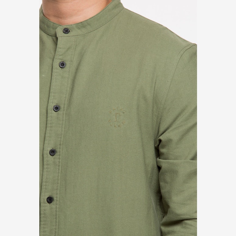 Saint Morta Kitana Long Sleeve Button Up Shirt Green