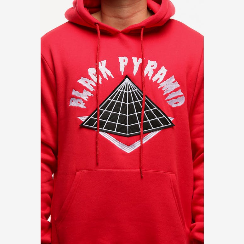 Black Pyramid Core Logo Hood Red