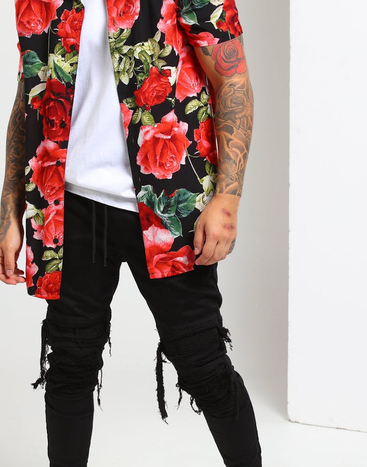 New Slaves Vintage Button Up Floral