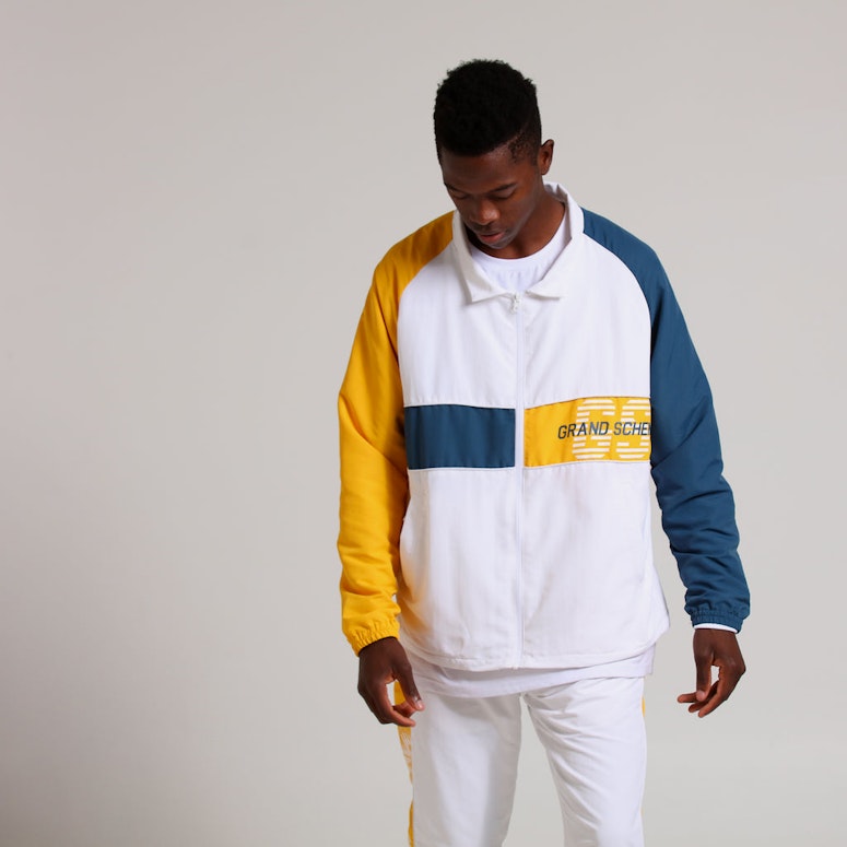 Grand Scheme Off Side Jacket White/Blue/Yellow