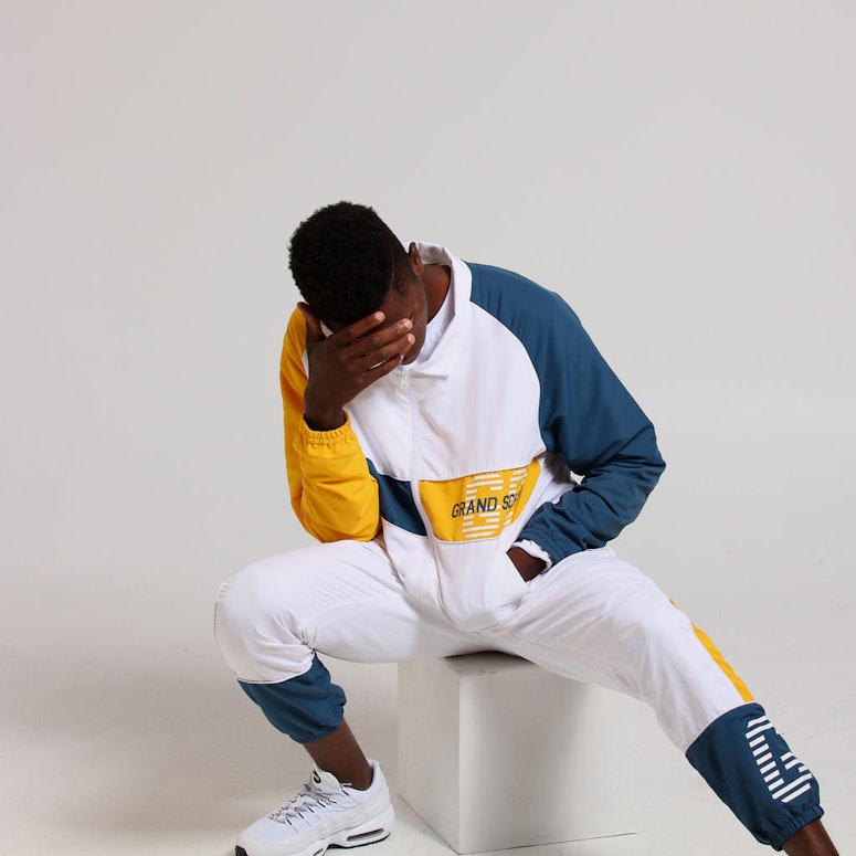 Grand Scheme Off Side Jacket White/Blue/Yellow