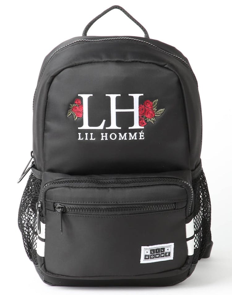 Lil Hommé Rosette Backpack Black