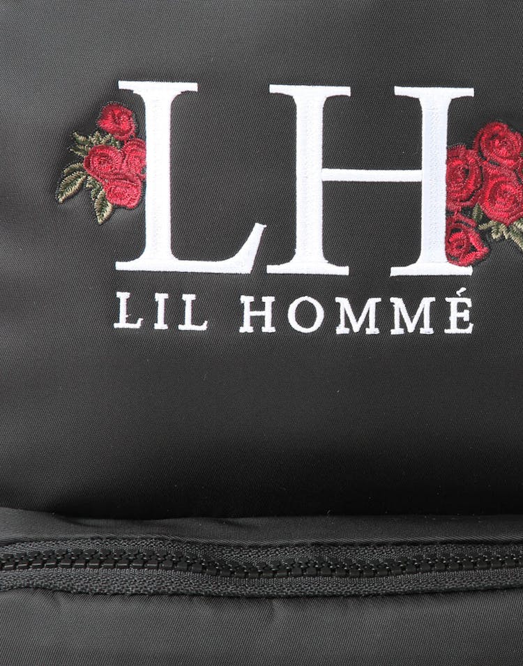Lil Hommé Rosette Backpack Black