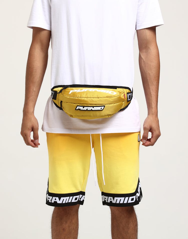 Black Pyramid Waist Bag Yellow