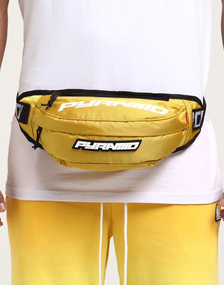 Black Pyramid Waist Bag Yellow