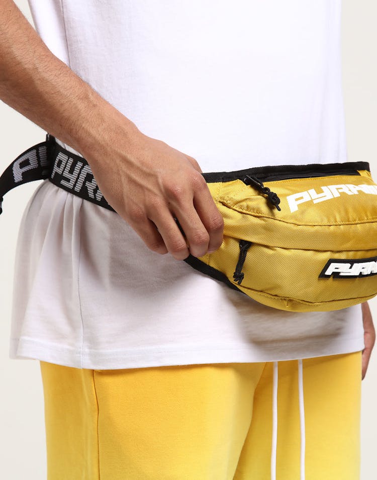 Black Pyramid Waist Bag Yellow