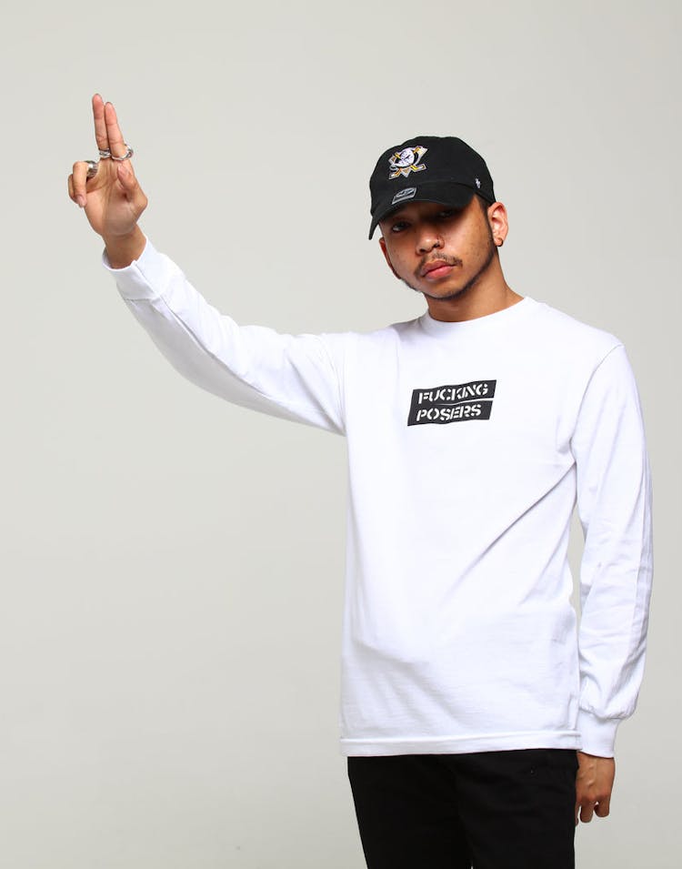 Los Angeles RadYo! Fxcking Posers LS Tee White