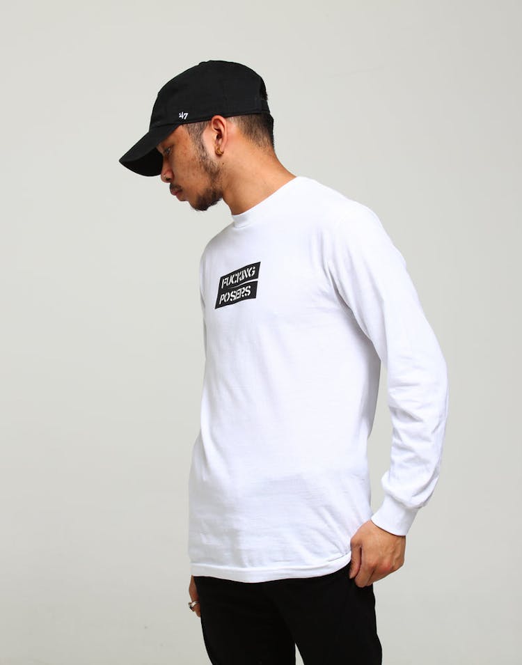 Los Angeles RadYo! Fxcking Posers LS Tee White