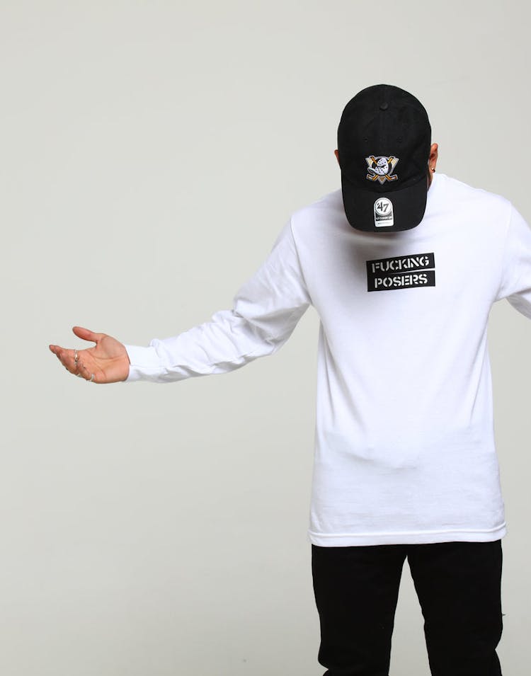 Los Angeles RadYo! Fxcking Posers LS Tee White