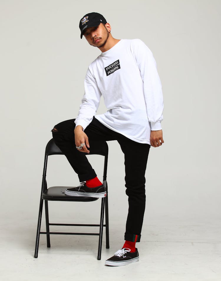 Los Angeles RadYo! Fxcking Posers LS Tee White
