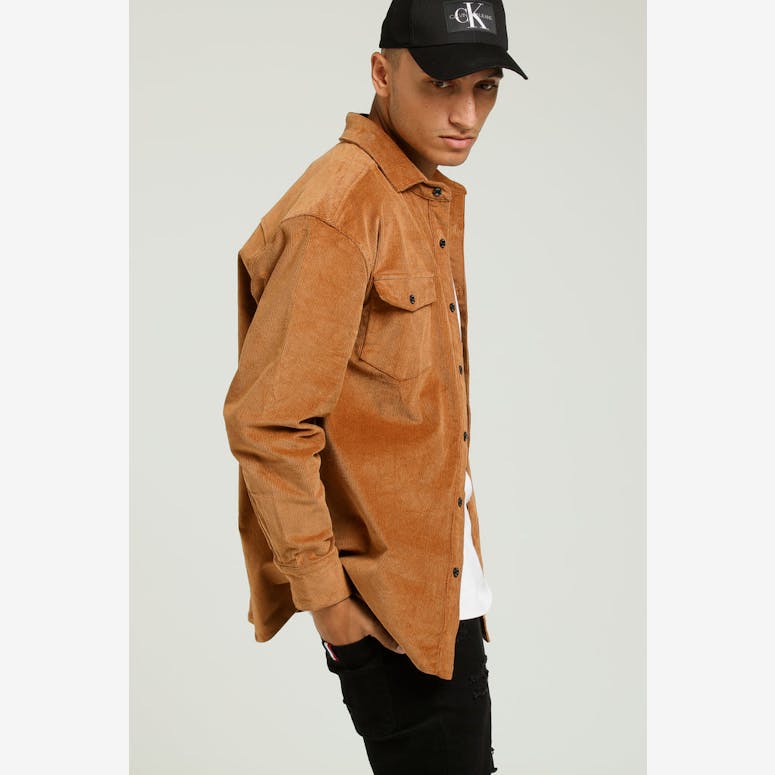 Grand Scheme Corduroy Button Up Toasted Peanut