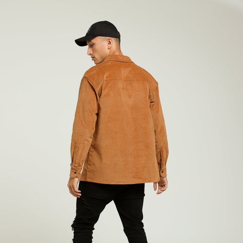 Grand Scheme Corduroy Button Up Toasted Peanut