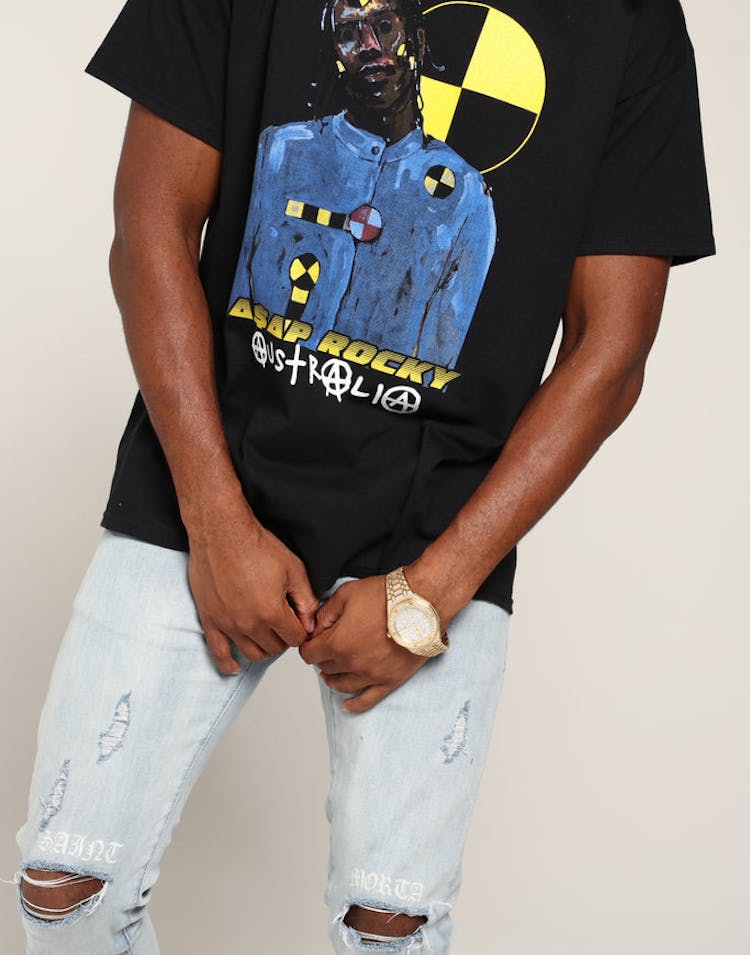 ASAP ROCKY APPAREL Crash Test Dummy Tee Black