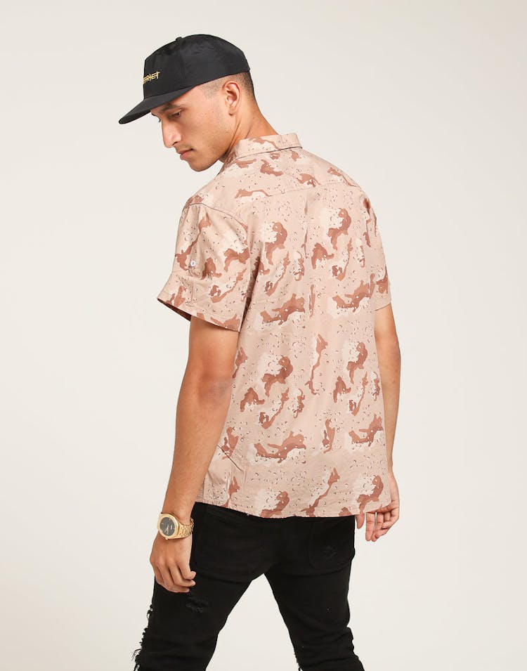 Grand Scheme Savanna Button Up Tan