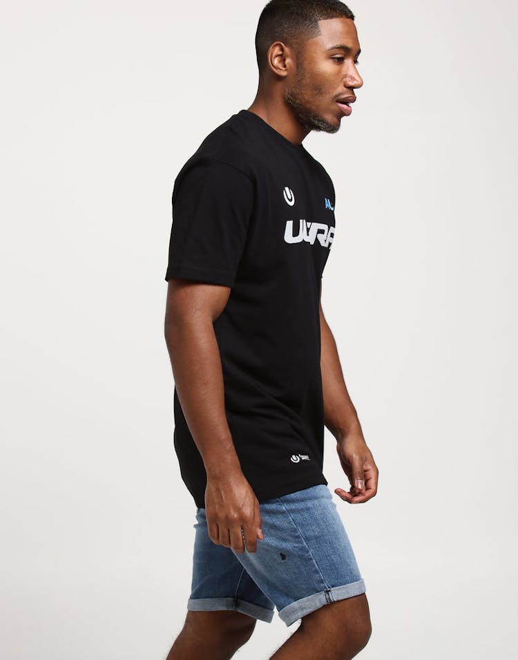 Ultra Australia Music Merch Font Logo Tee Black