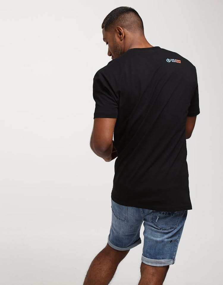 Ultra Australia Music Merch Font Logo Tee Black