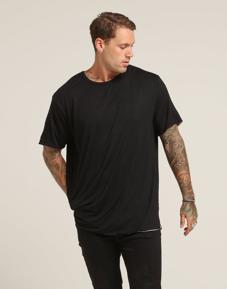 District Goods Ancient Reversible Tee Black/Grey