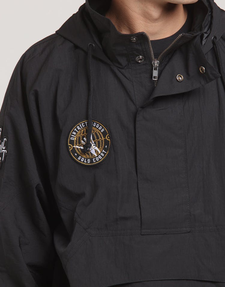 District Goods Scepter Windbreaker Black