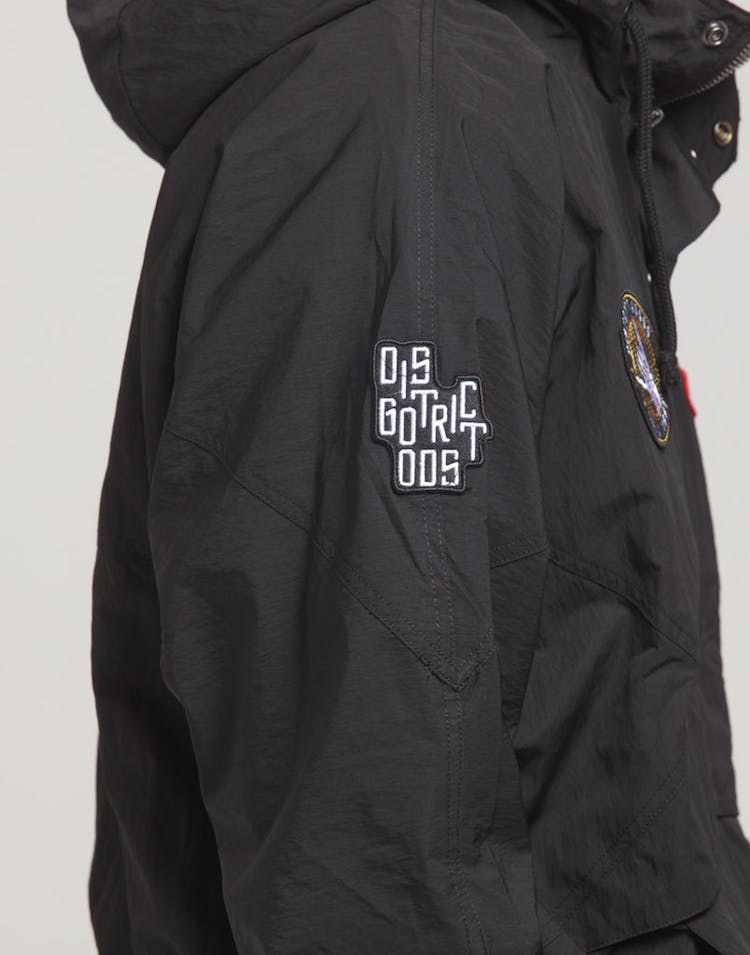 District Goods Scepter Windbreaker Black