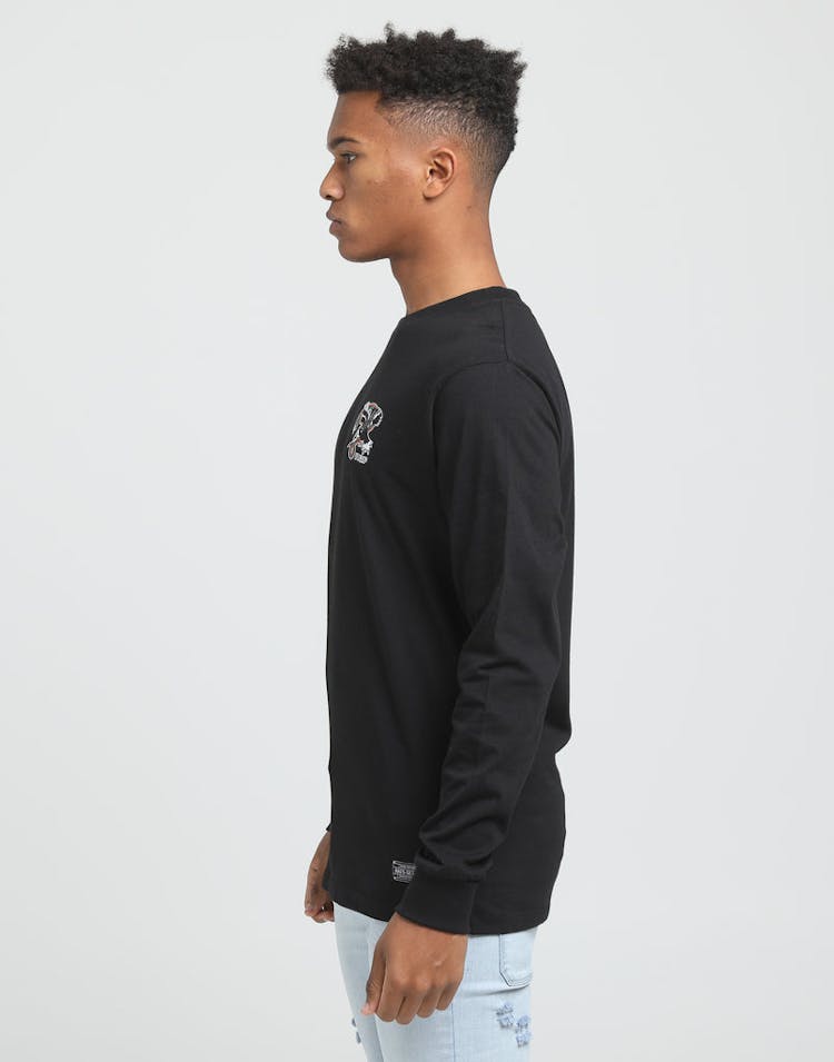 RATS GET FAT ATTACK LS TEE BLACK