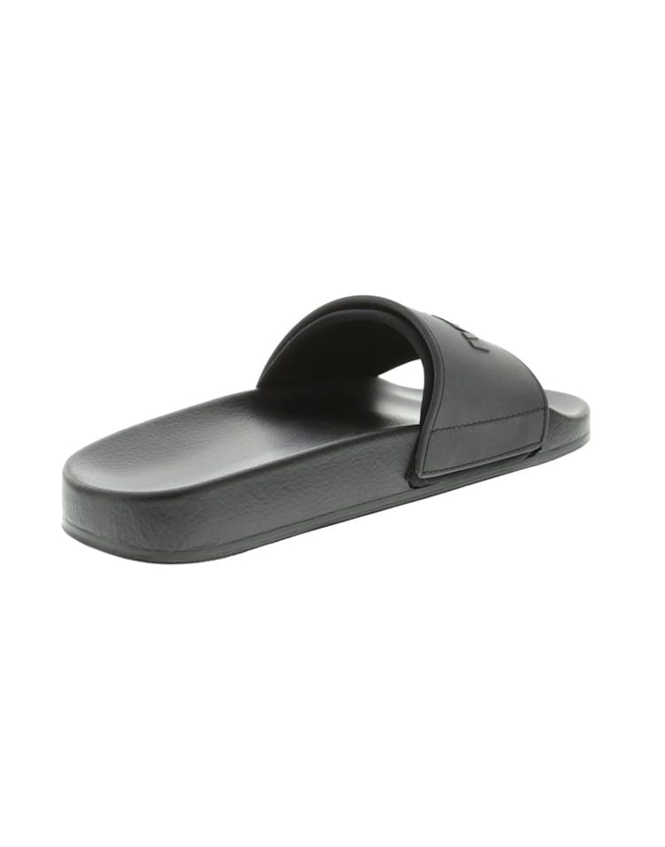 Ivy Park Neo Lined Embossed Logo Slides Black