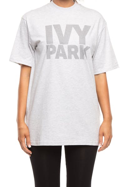 Ivy Park Dots Logo Fitted Tee Dark Marle