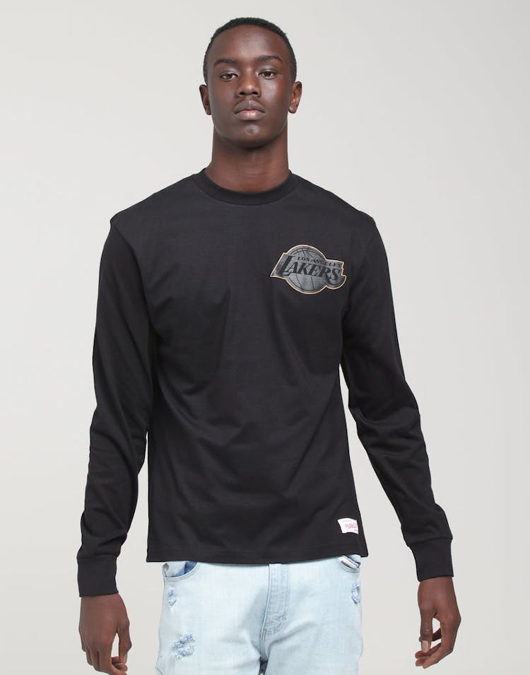 Mitchell & Ness Los Angeles Lakers Presto LS Tee Black