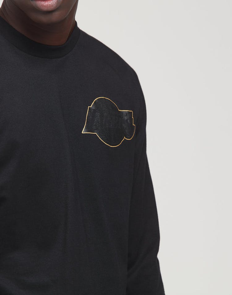 Mitchell & Ness Los Angeles Lakers Presto LS Tee Black