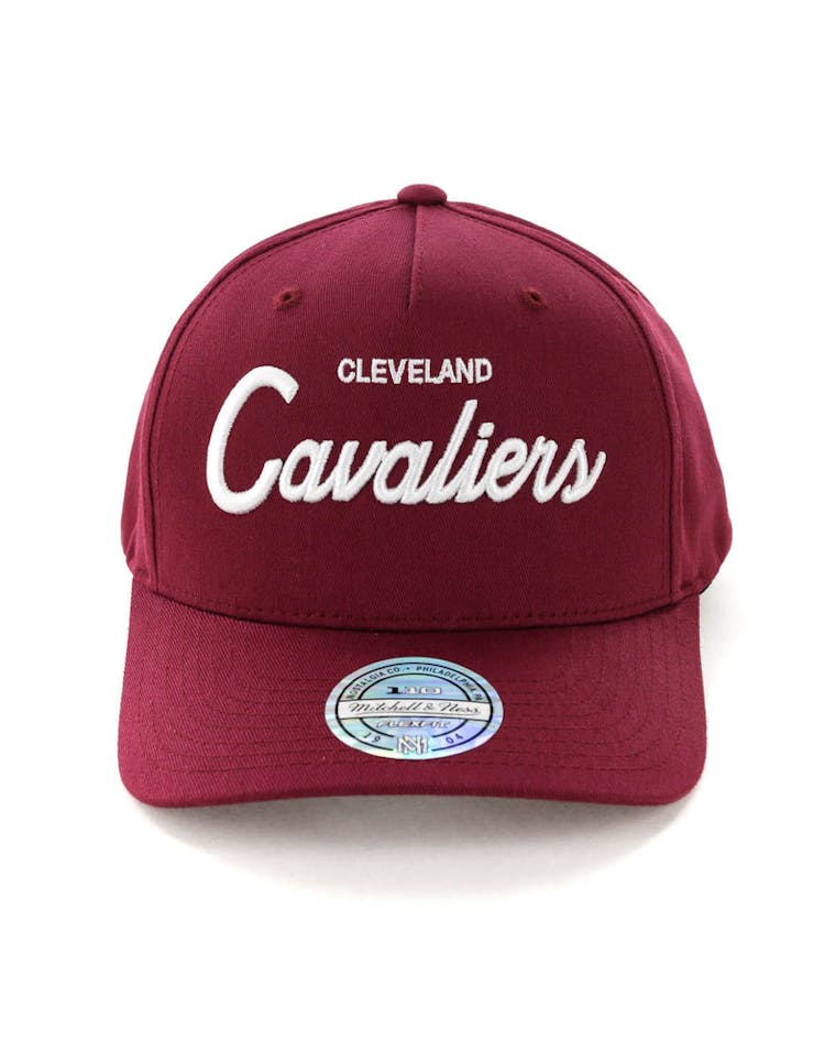 Mitchell & Ness Cleveland Cavaliers Basic Script 110 Snapback Maroon/White