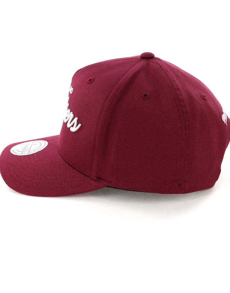 Mitchell & Ness Cleveland Cavaliers Basic Script 110 Snapback Maroon/White