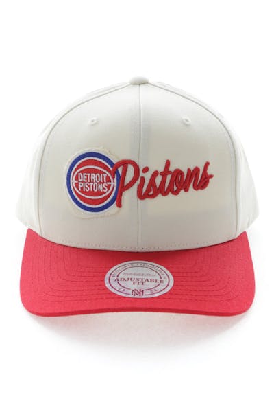 Mitchell & Ness Detroit Pistons HWC Vintage 110 Snapback Vintage Off White