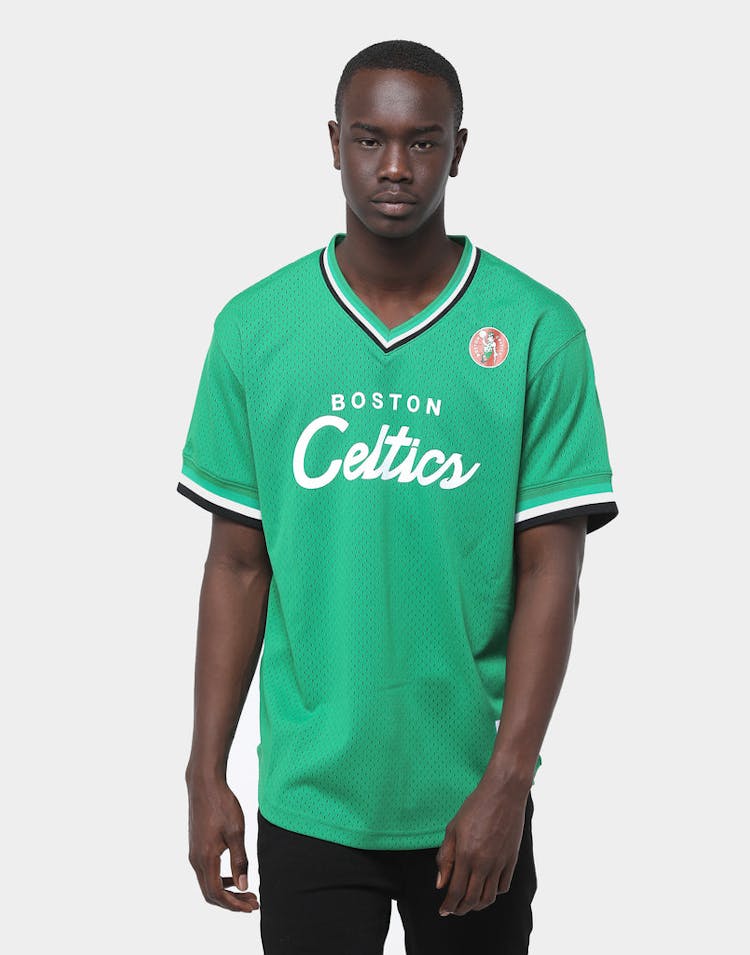 Mitchell & Ness Boston Celtics Mesh V Neck Green