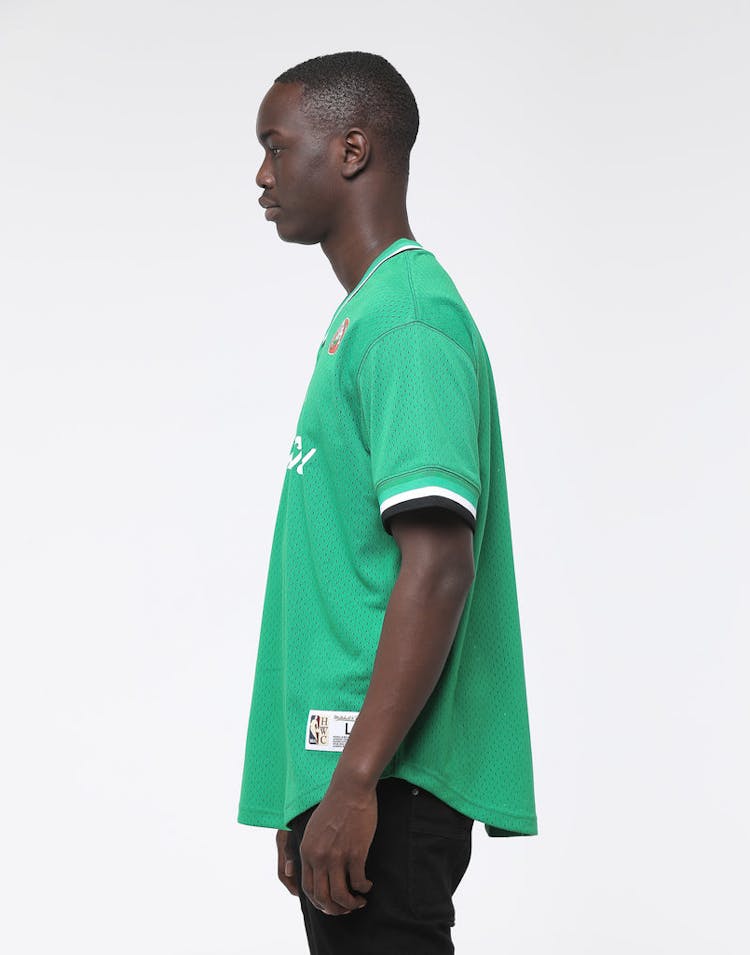 Mitchell & Ness Boston Celtics Mesh V Neck Green