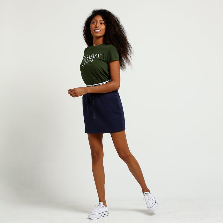 Tommy Jeans Women's TJW Casual Sweat Skirt Black Iris