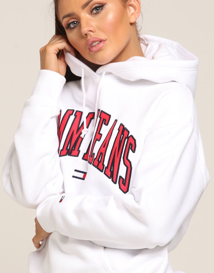 Tommy Jeans Women's TJW Clean Collegiate Hoodie White