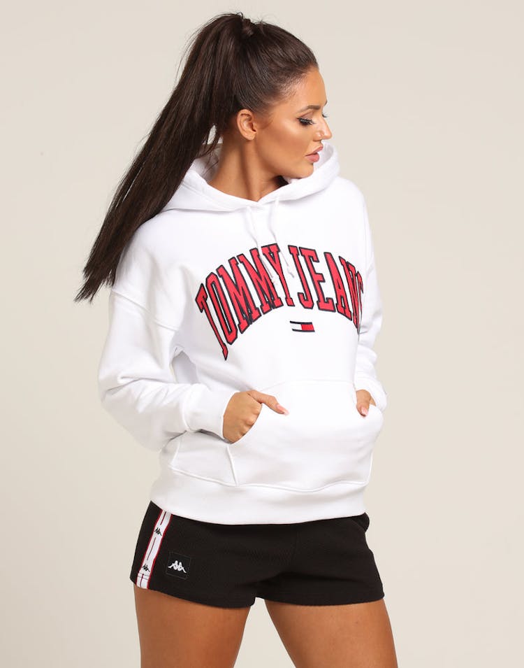 Tommy Jeans Women's TJW Clean Collegiate Hoodie White