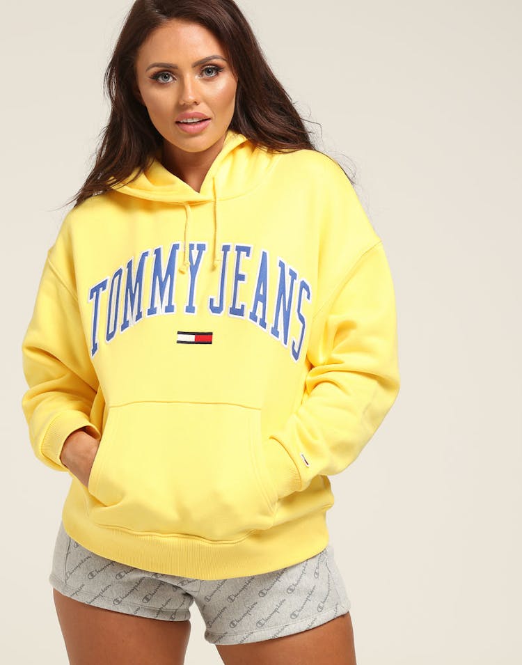 Tommy Jeans Women's TJW Clean Collegiate Hoodie Gold