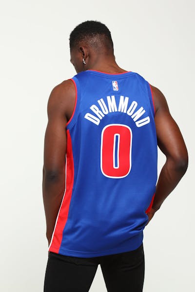 Andre Drummond #0 Detroit Pistons Nike Icon Edition Swingman Jersey Blue/Red