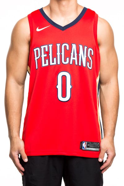 Nike New Orleans Pelicans #0 DeMarcus Cousins Statement Edition Swingman Jersey Red/Navy