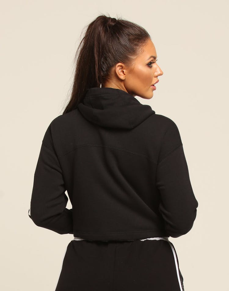 Nike Women's NSW Full Zip Fleece Hoodie Black/White