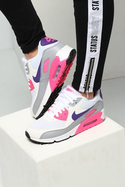 Nike Women's Air Max 90 White/Purple/Grey