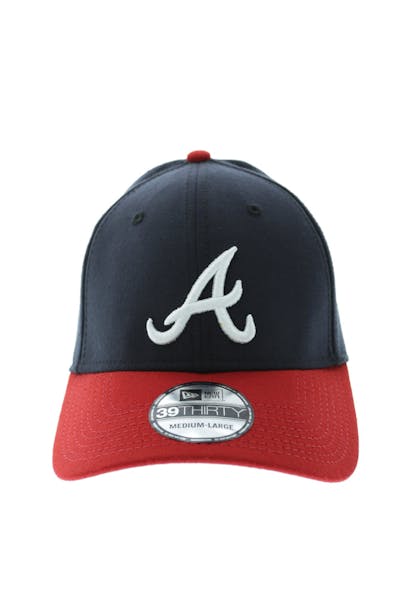 New Era Braves 3930 Fitted - Navy/Scarlett