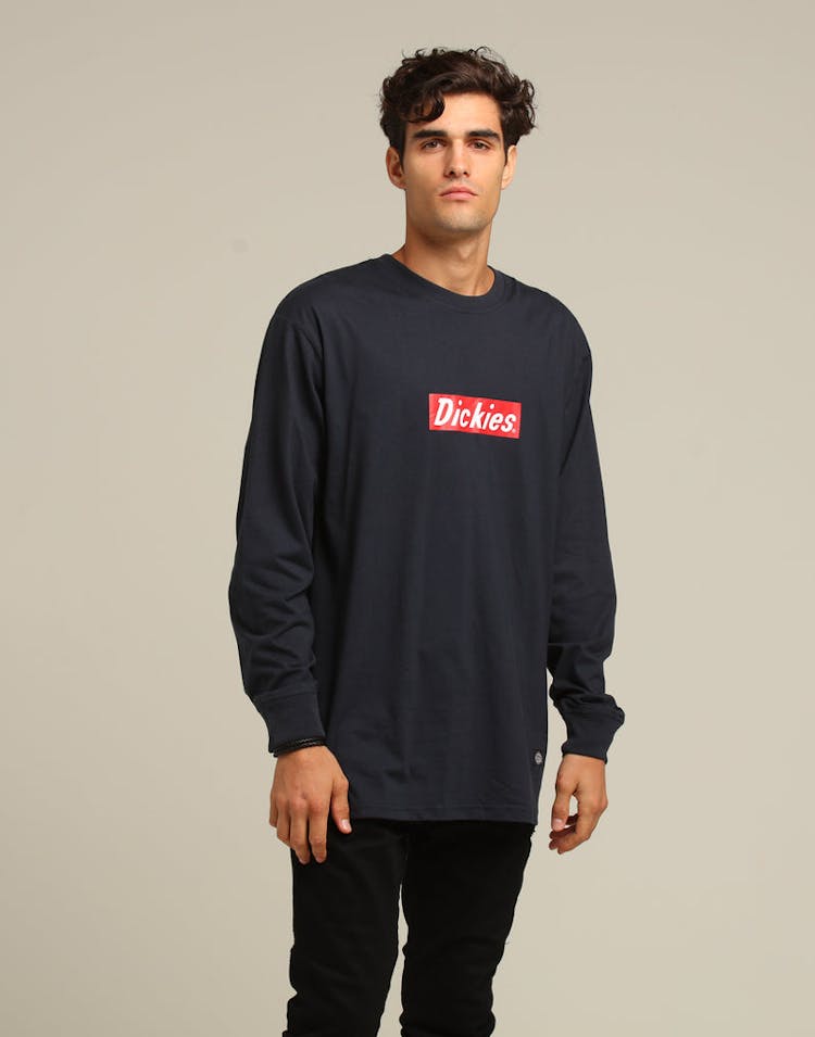Dickies Lafayette Classic Fit L/S Tee Dark Navy