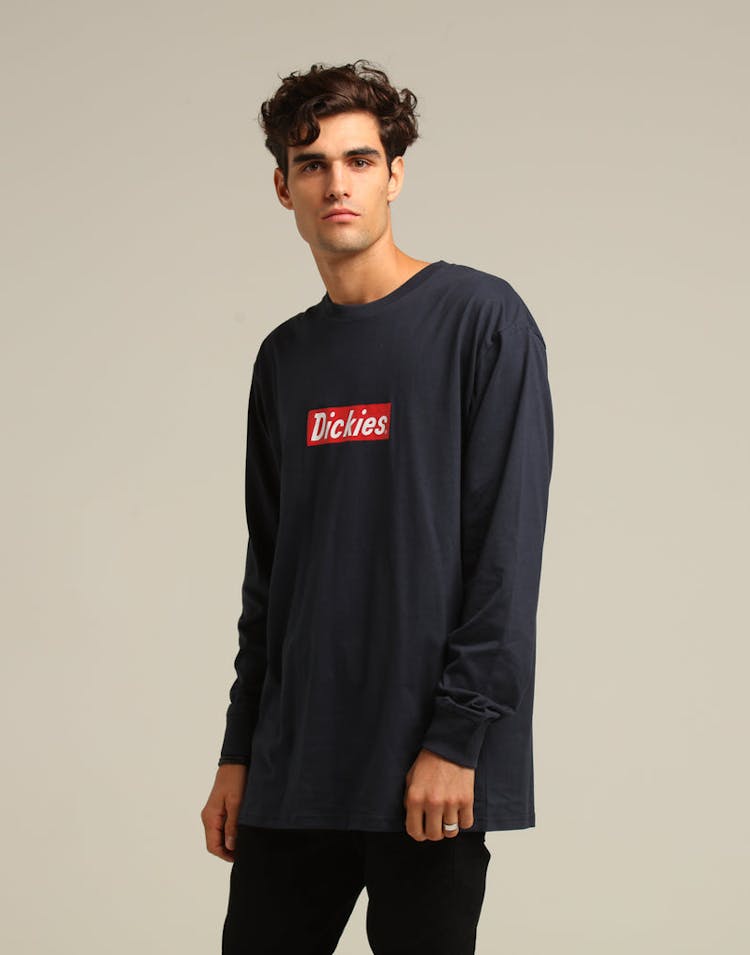 Dickies Lafayette Classic Fit L/S Tee Dark Navy