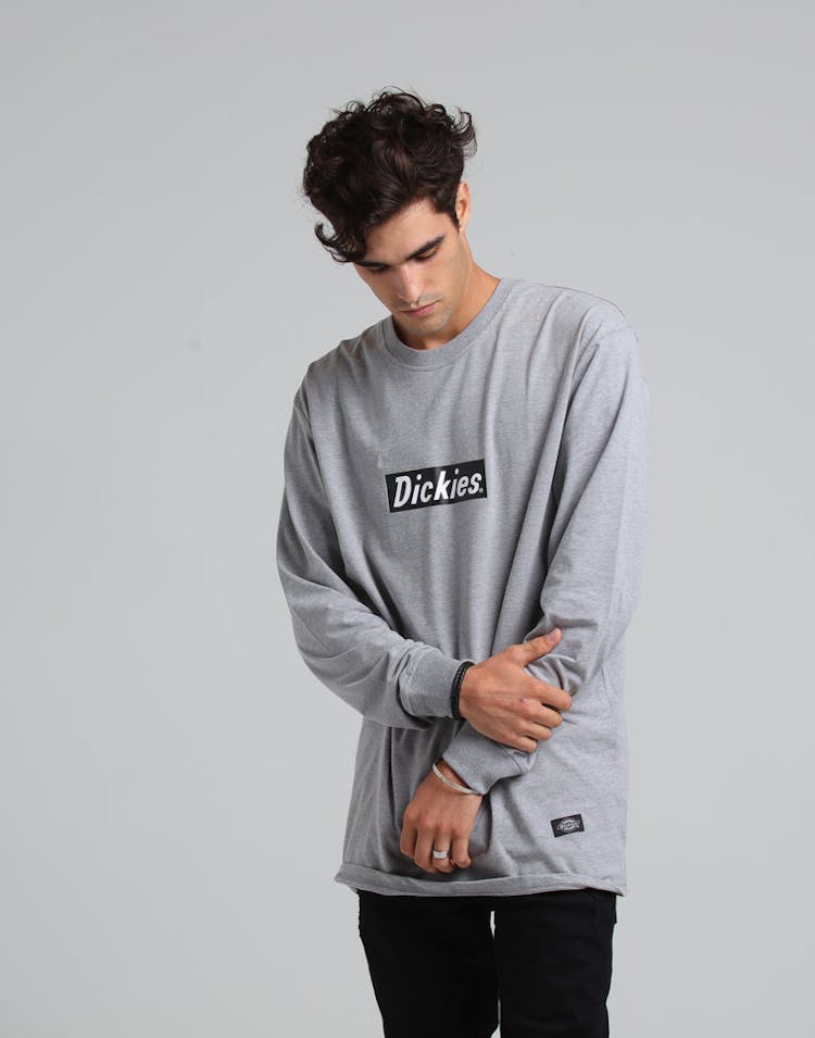 Dickies Lafayette Classic Fit L/S Tee Grey Marle